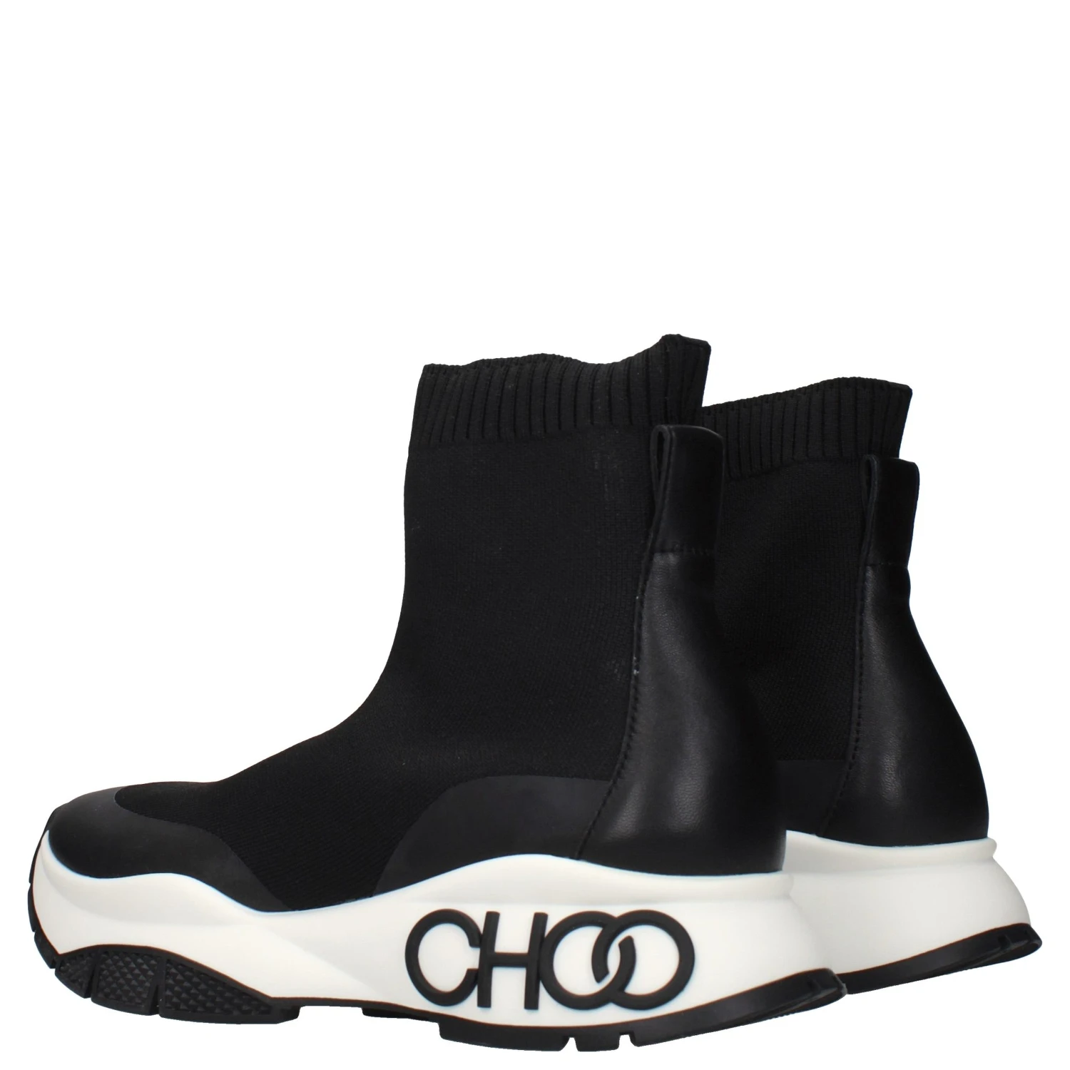 Black Fabric Ankle Boots