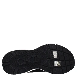 Black Fabric Ankle Boots