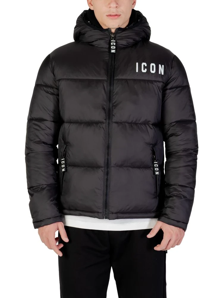 Black Polyester Coat