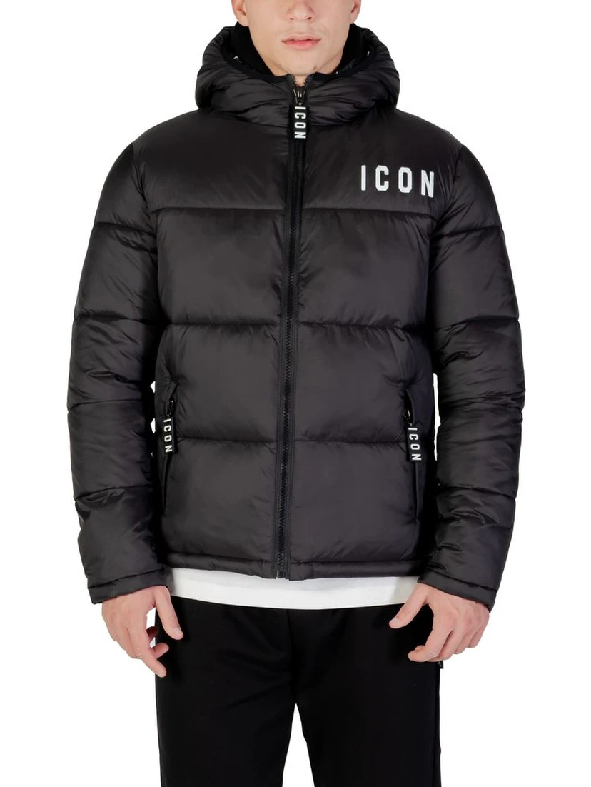 Black Polyester Coat