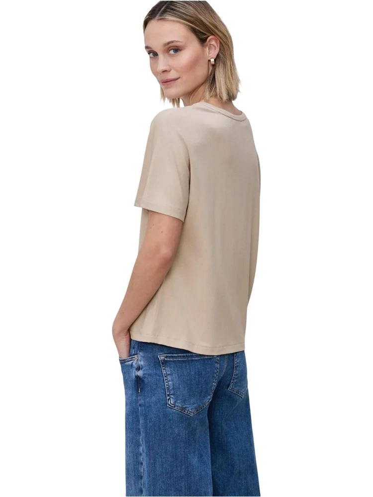 Beige Viscose T-Shirt alternative