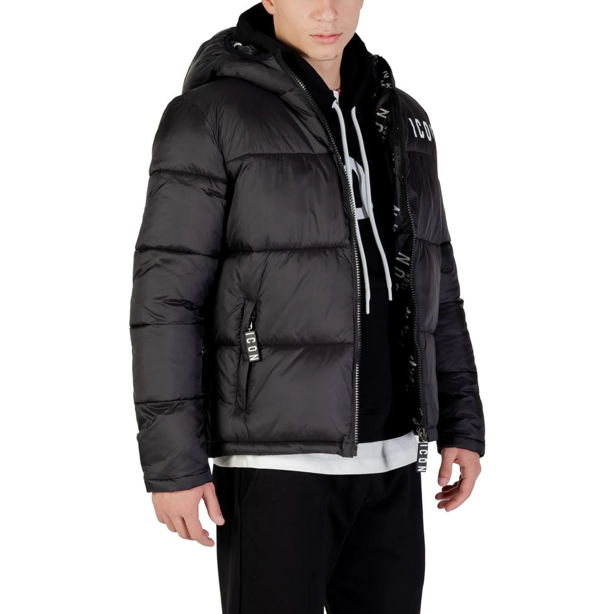 Black Polyester Coat