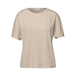 Beige Viscose T-Shirt
