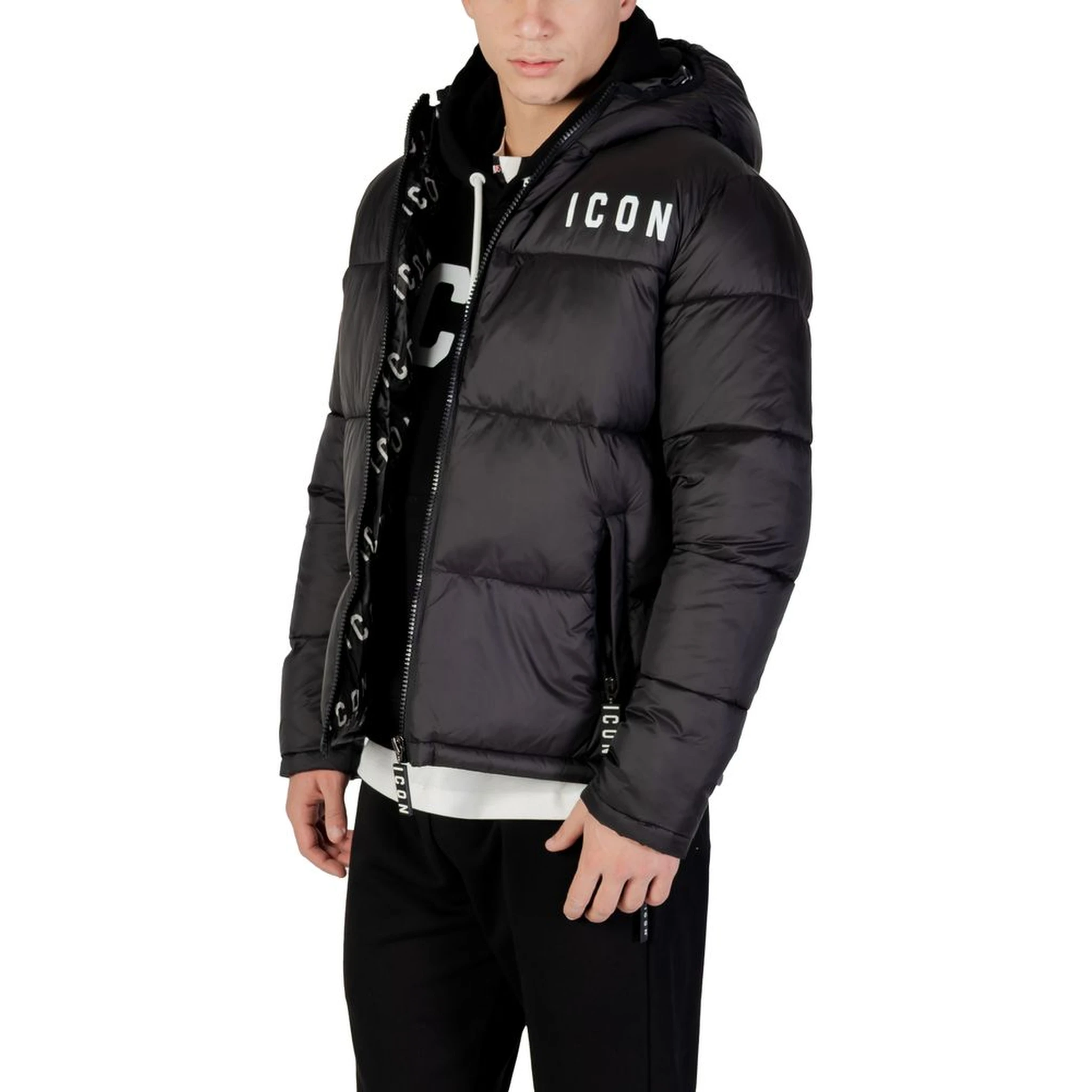 Black Polyester Coat