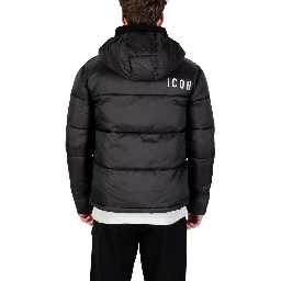 Black Polyester Coat