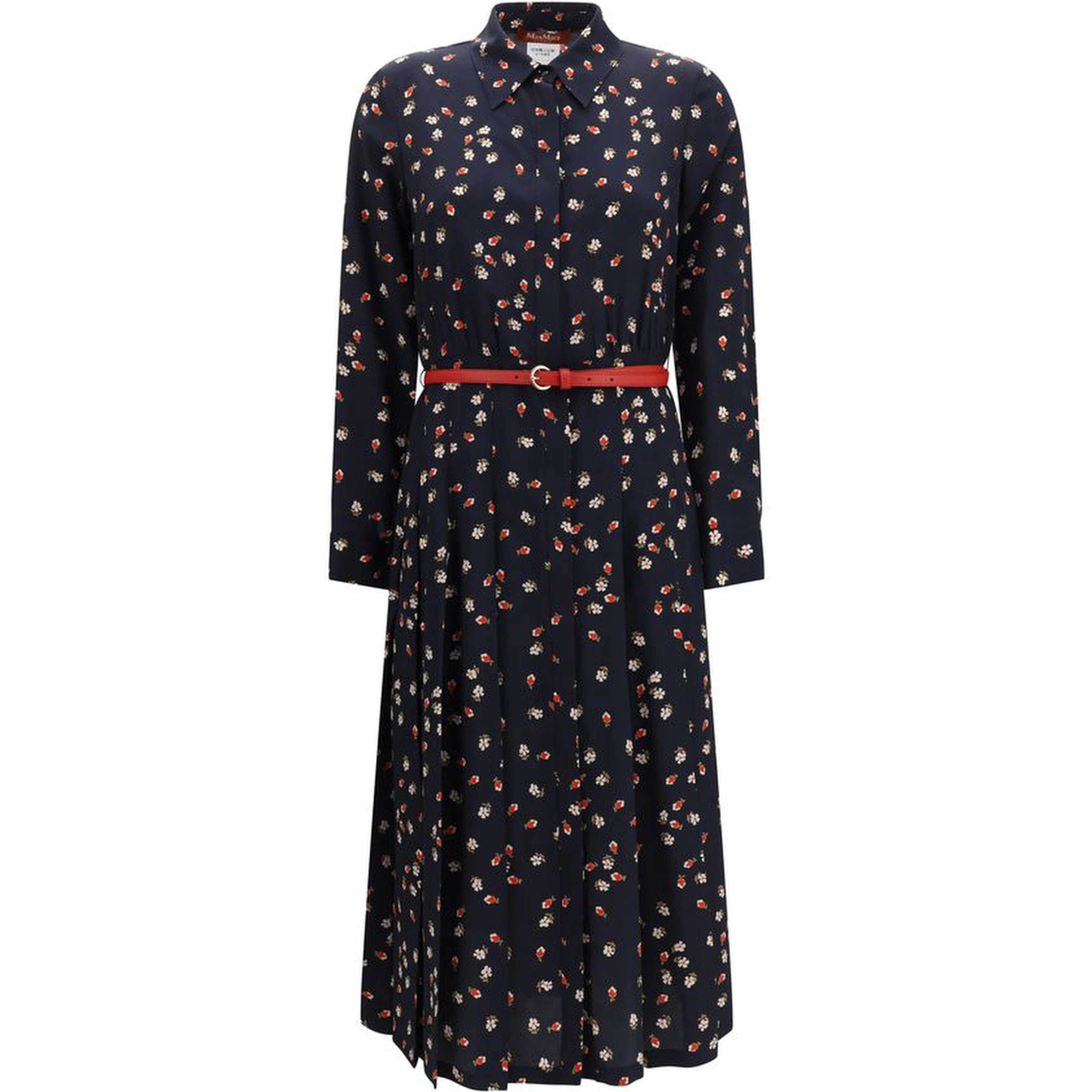 Blue Silk Casual Dress