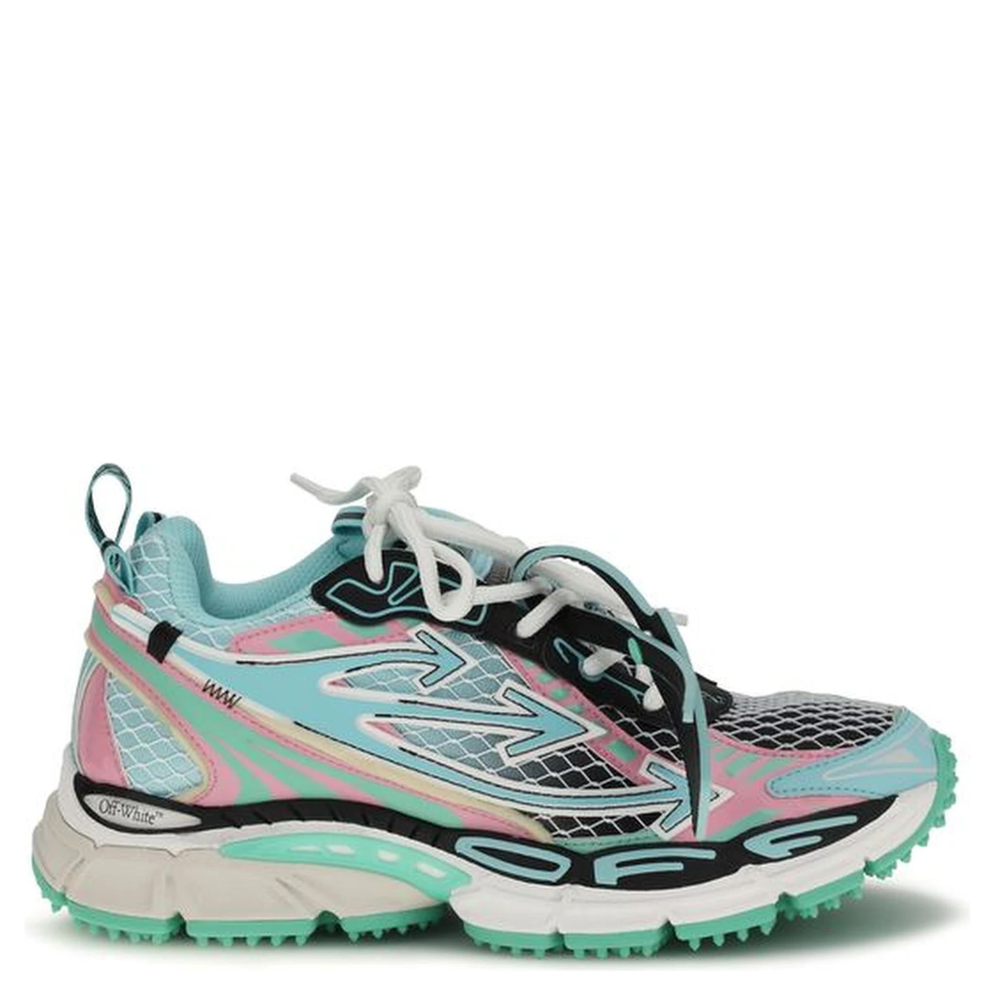 Multicolor Polyester Athletic Sneakers