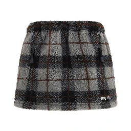 Multicolor Nylon Mini Skirt