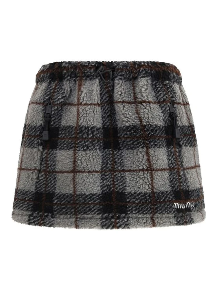 Multicolor Nylon Mini Skirt