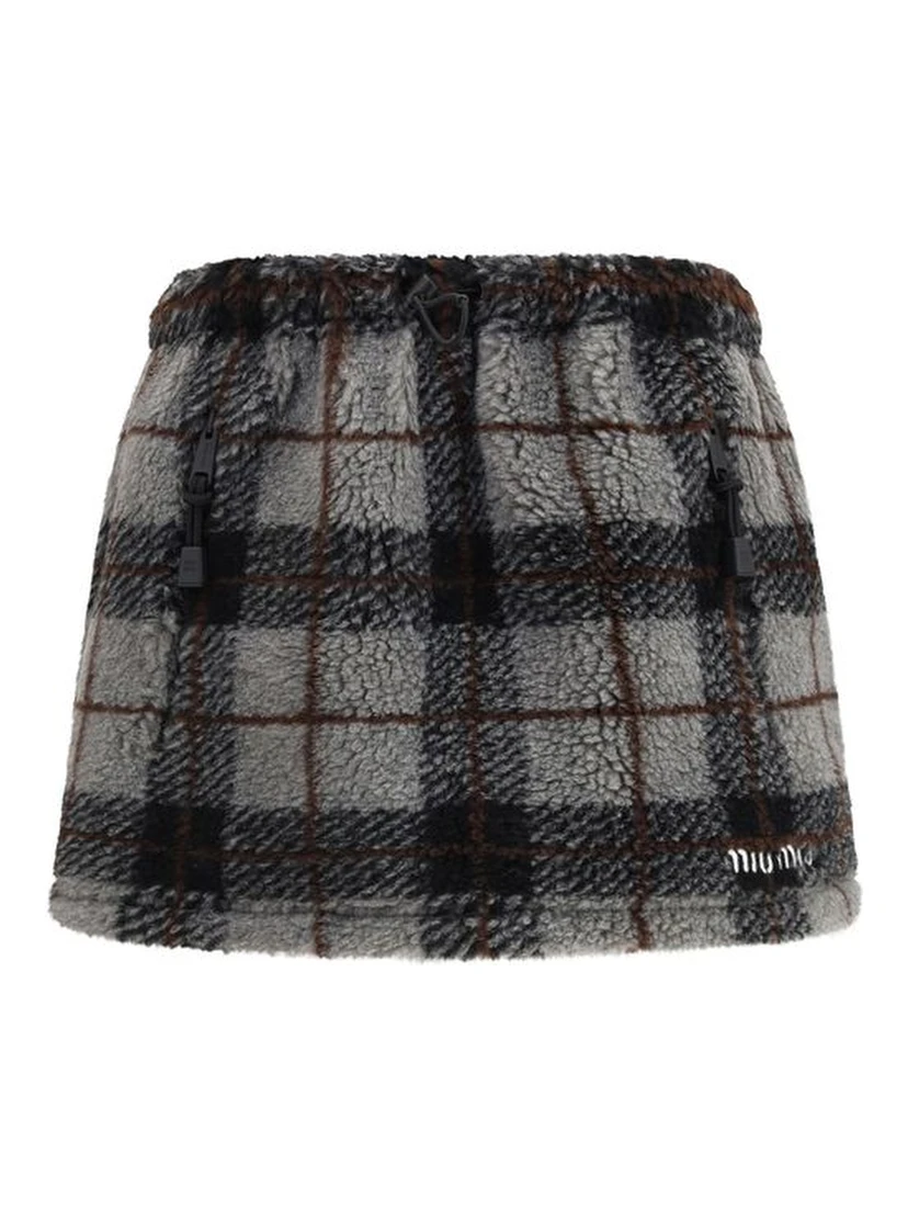 Multicolor Nylon Mini Skirt