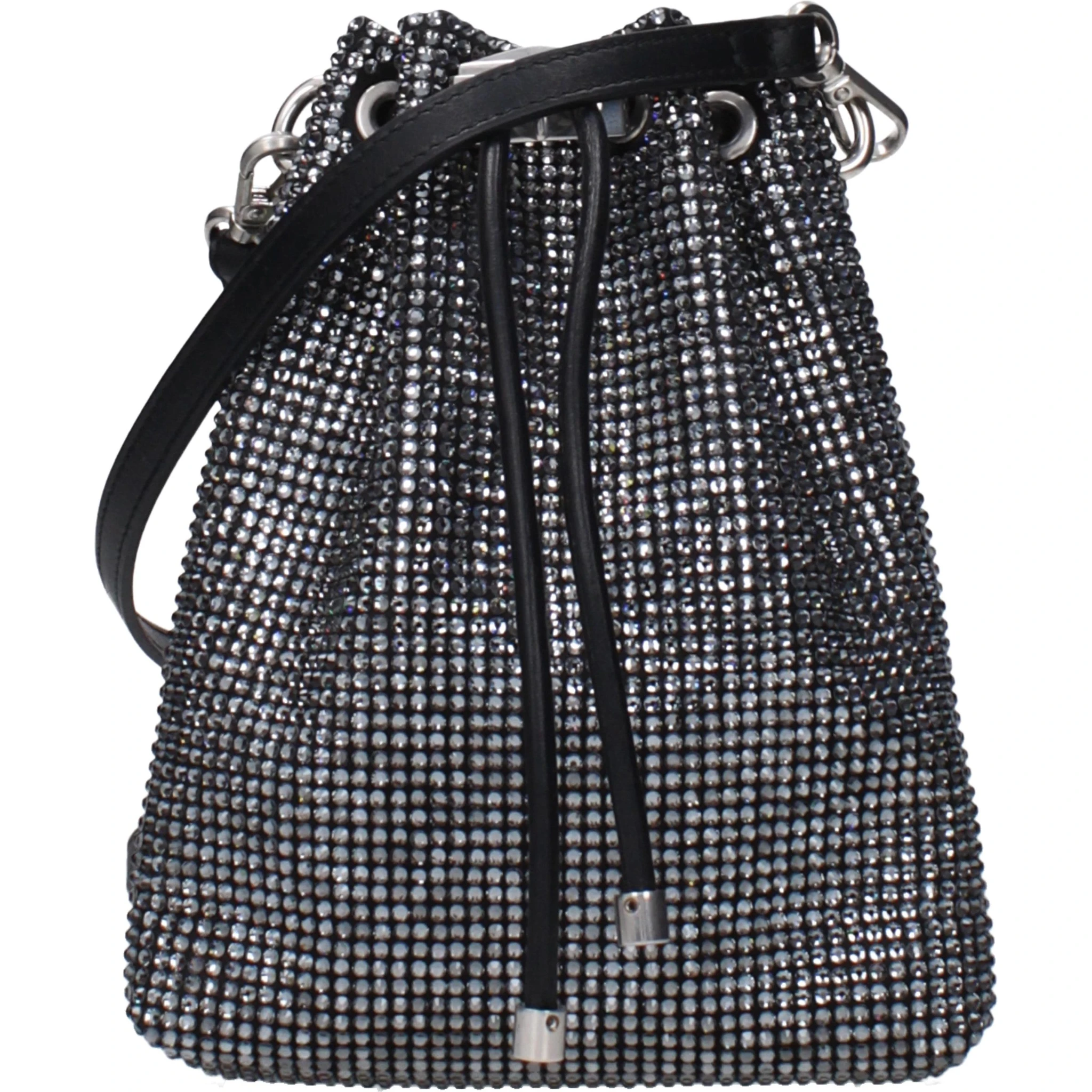 Black Satin Crossbody Bag