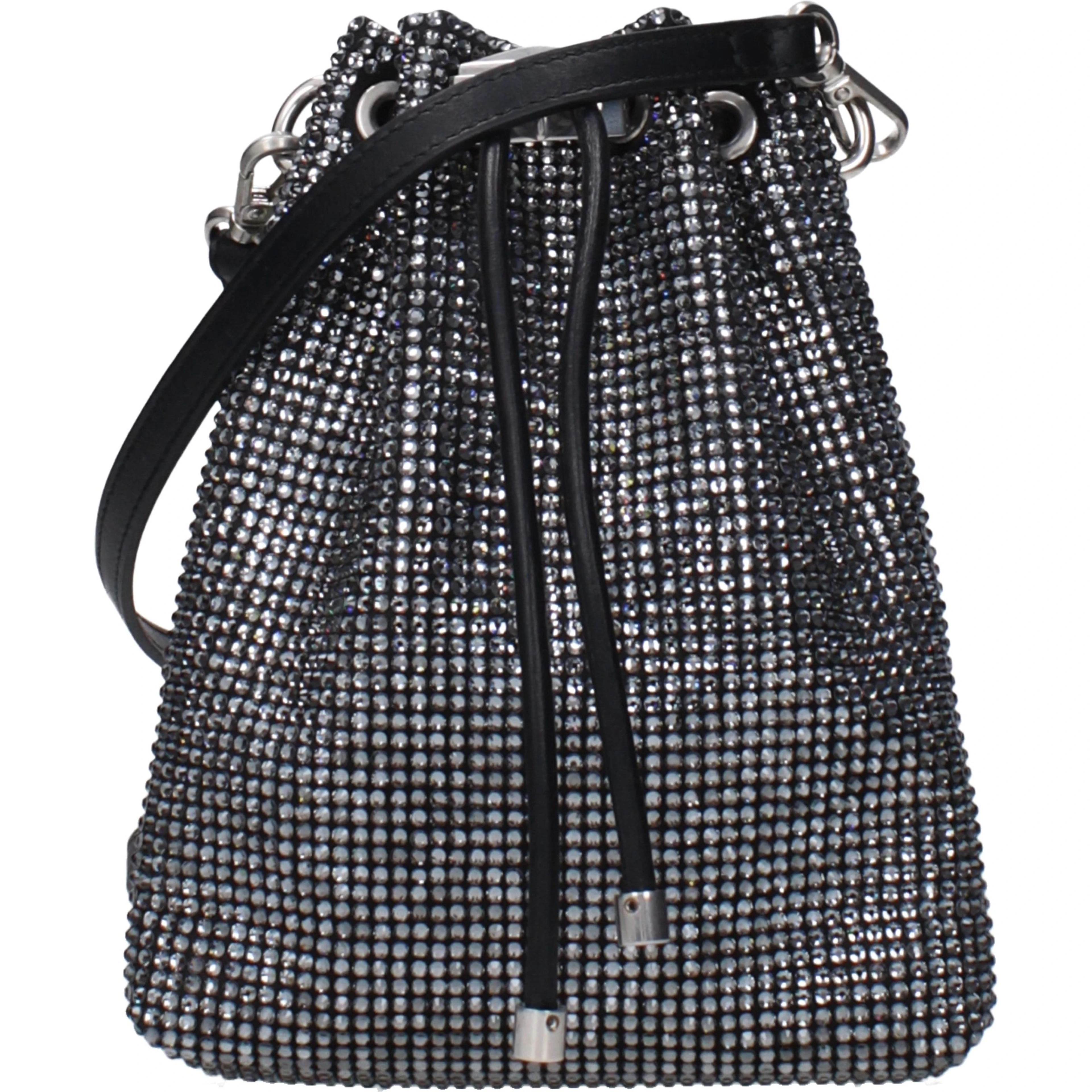 Black Satin Crossbody Bag