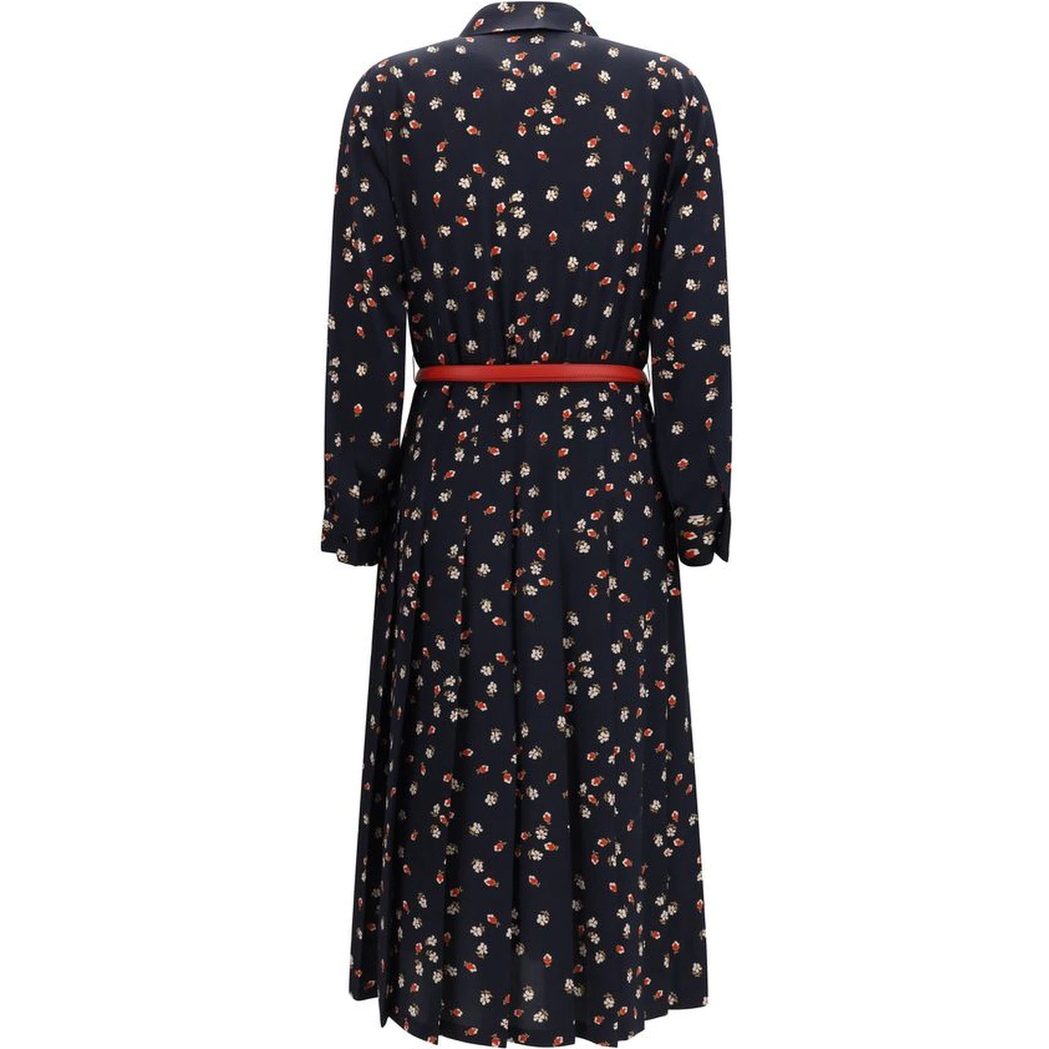 Blue Silk Casual Dress