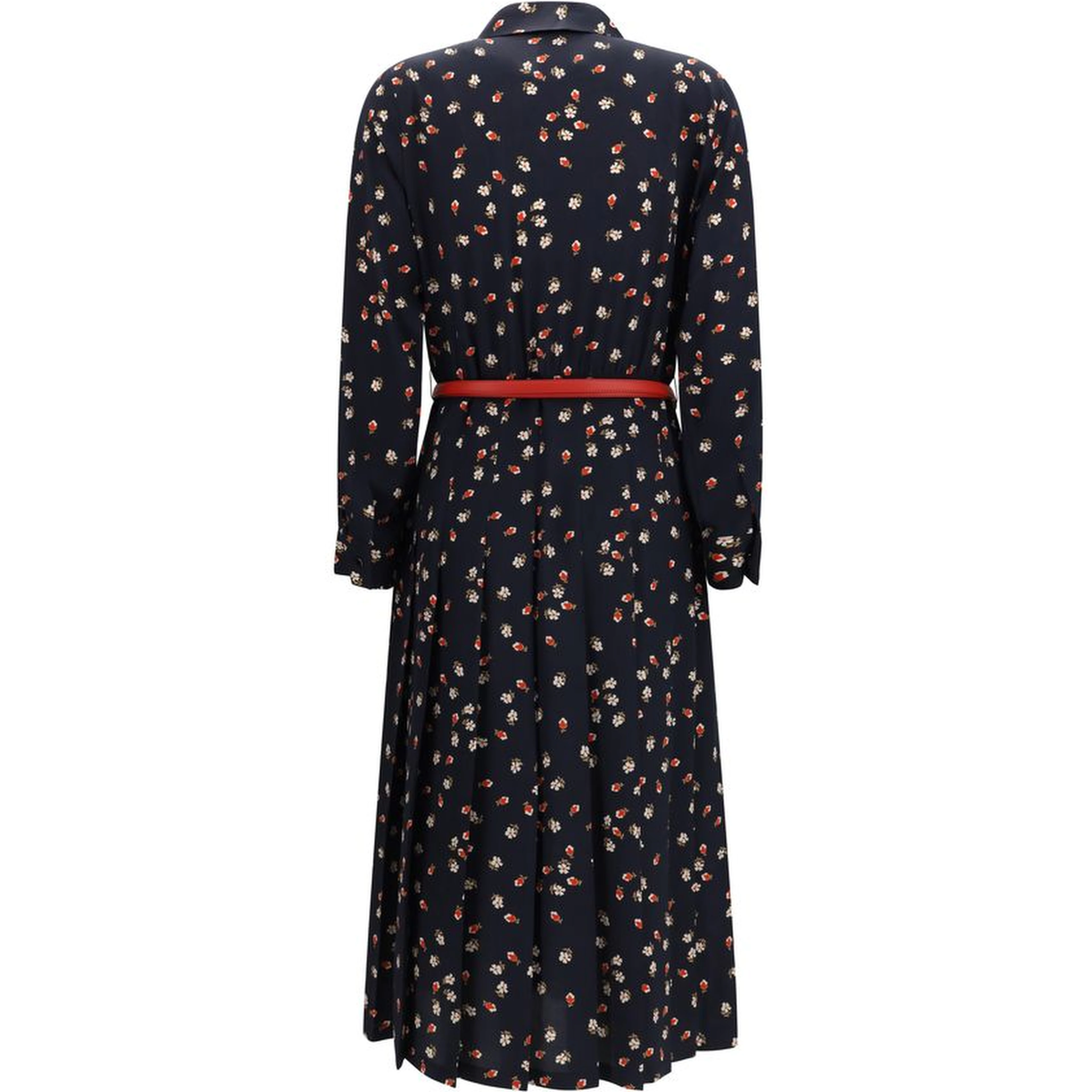 Blue Silk Casual Dress