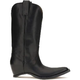 Black Calf Leather Bos Taurus Boots
