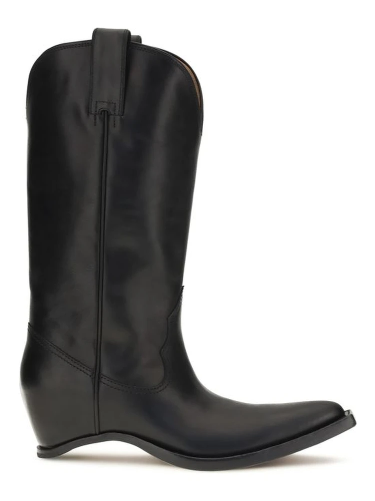 Black Calf Leather Bos Taurus Boots