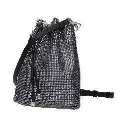 Black Satin Crossbody Bag