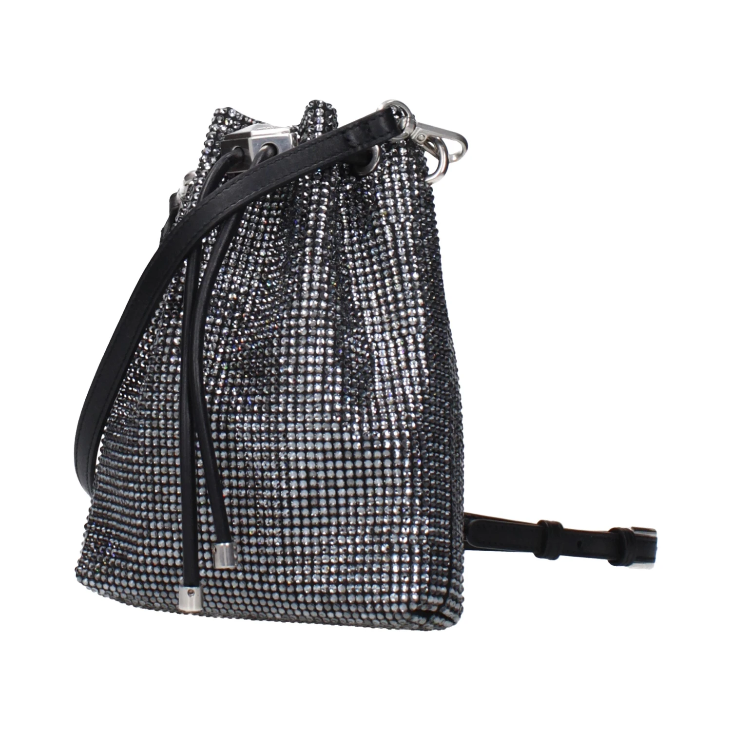 Black Satin Crossbody Bag