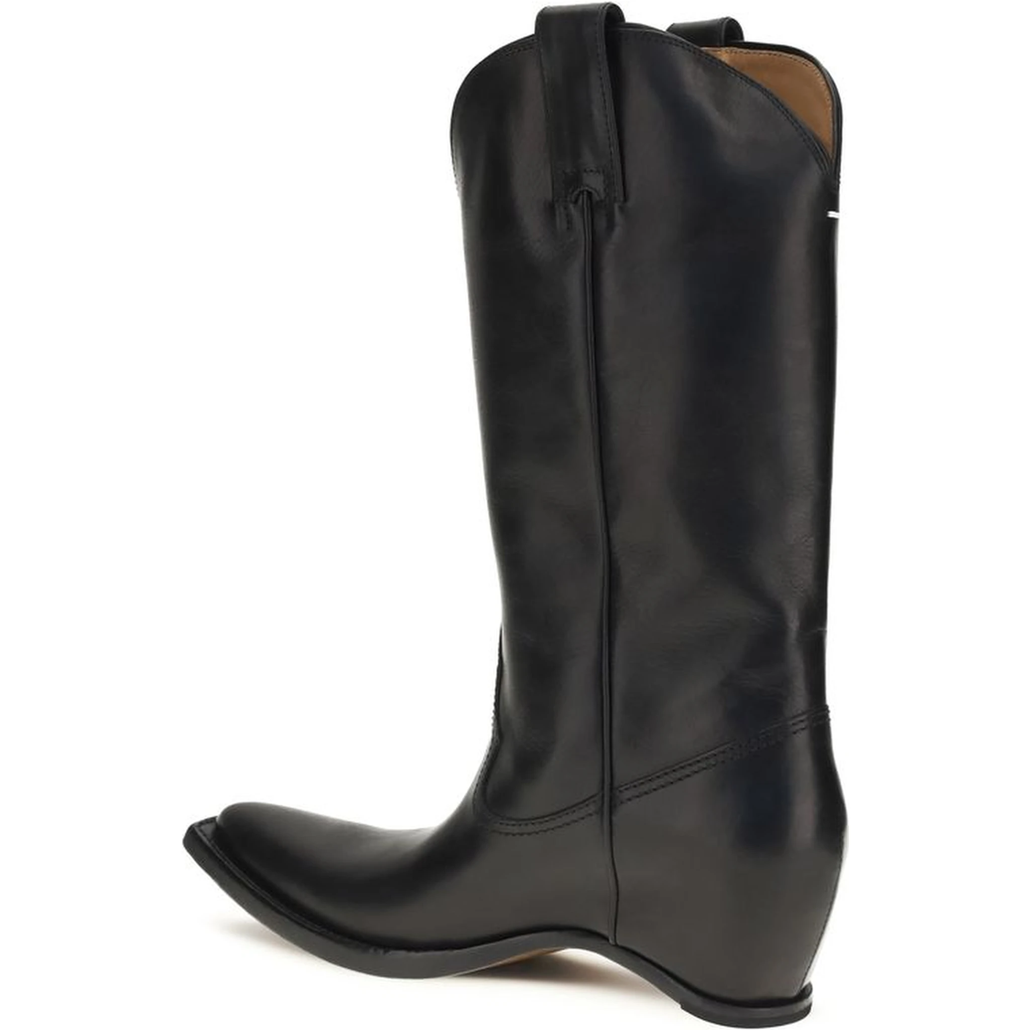 Black Calf Leather Bos Taurus Boots
