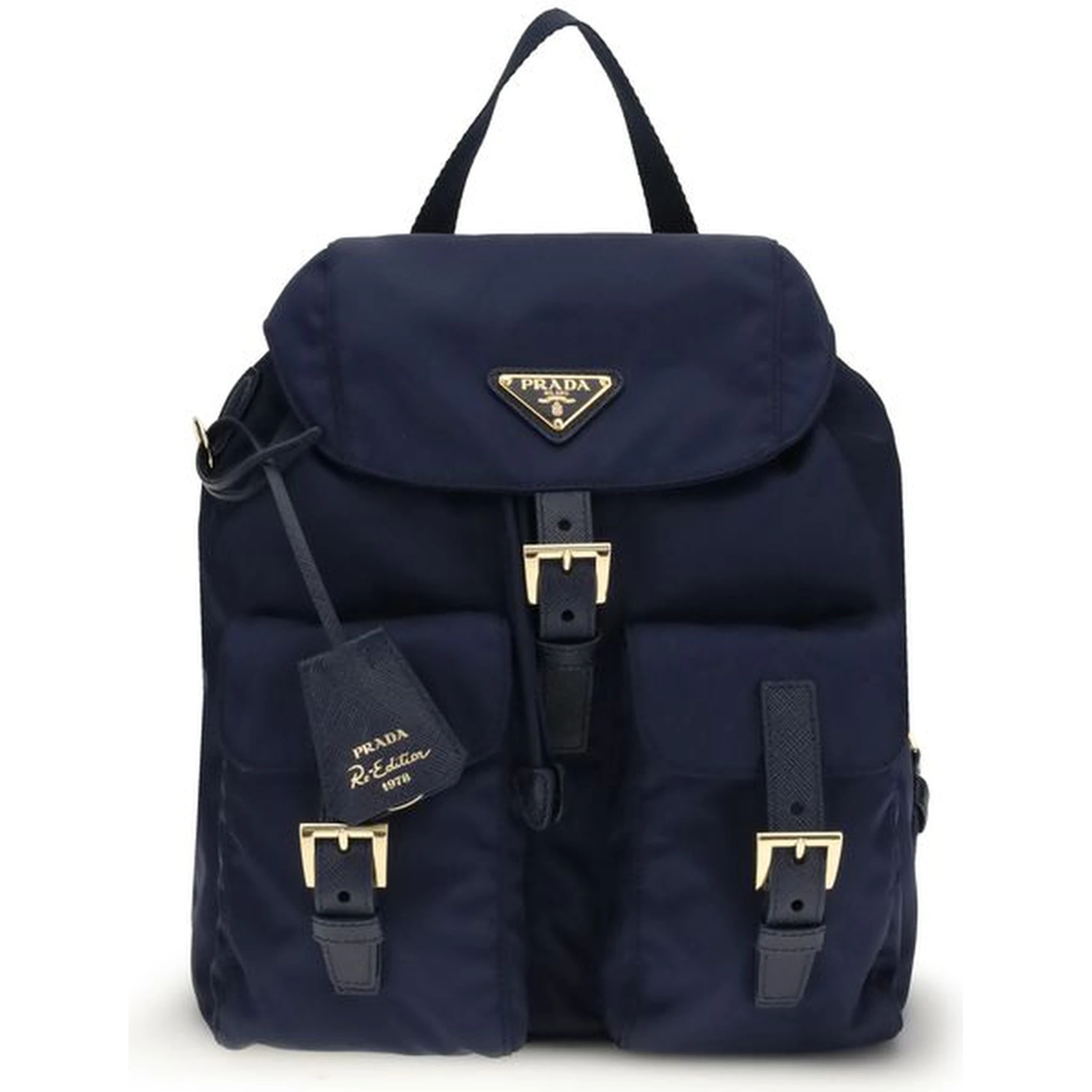 Black Recycled Polyamide Backpack