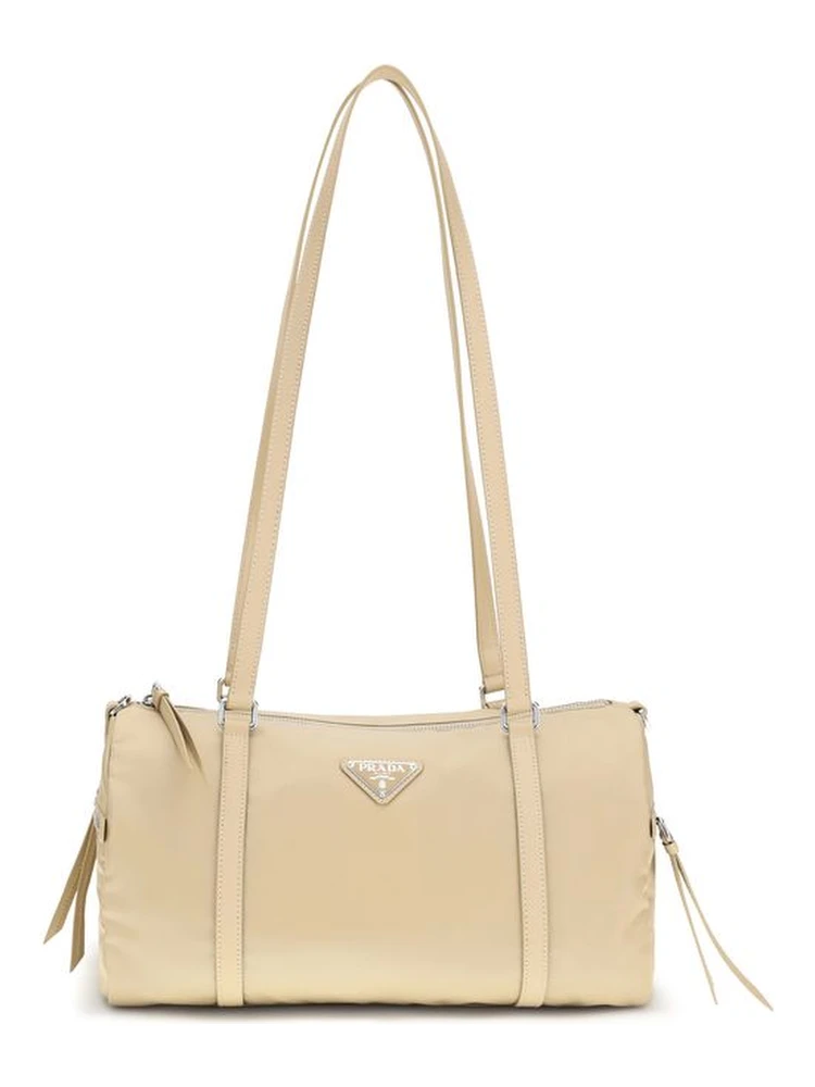 Beige Polyamide Handbag