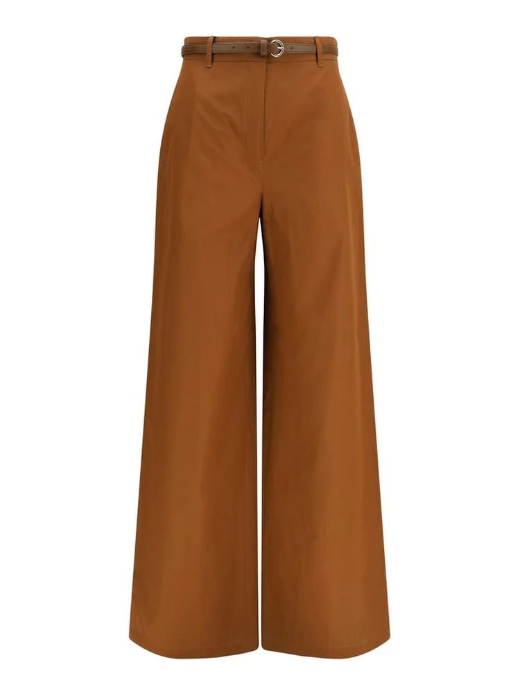Brown Cotton Pants
