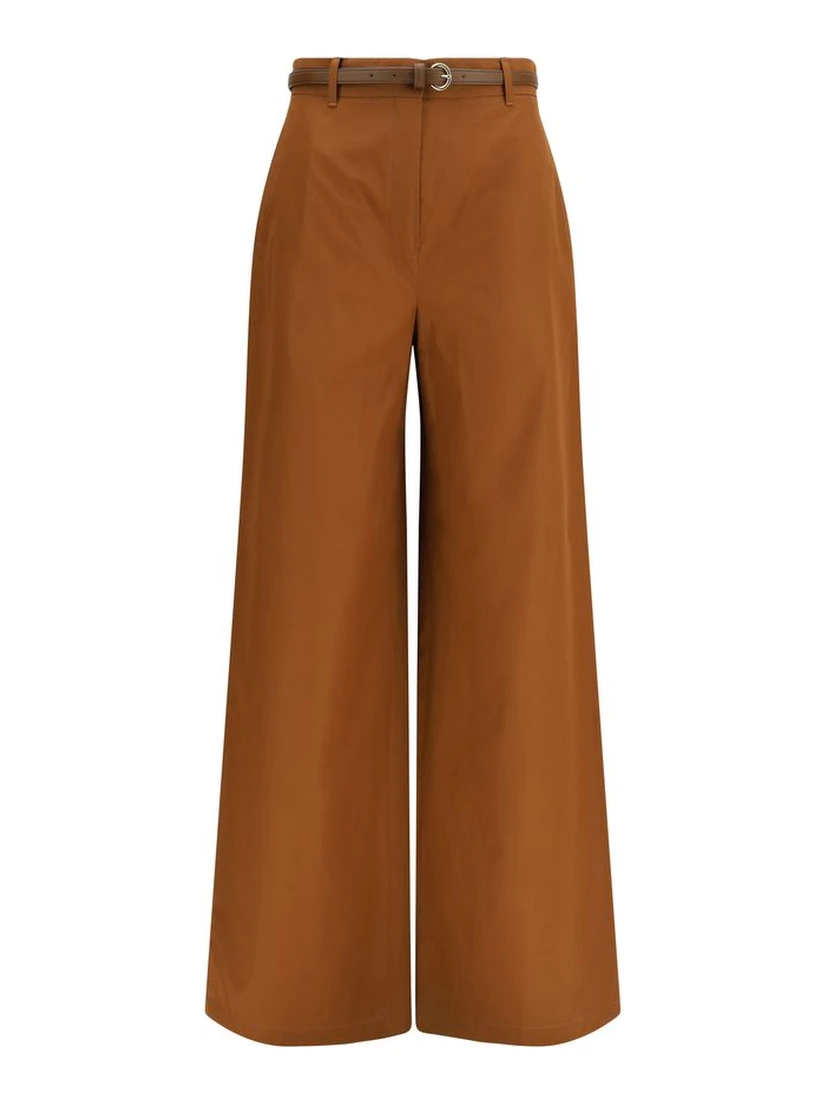Brown Cotton Pants