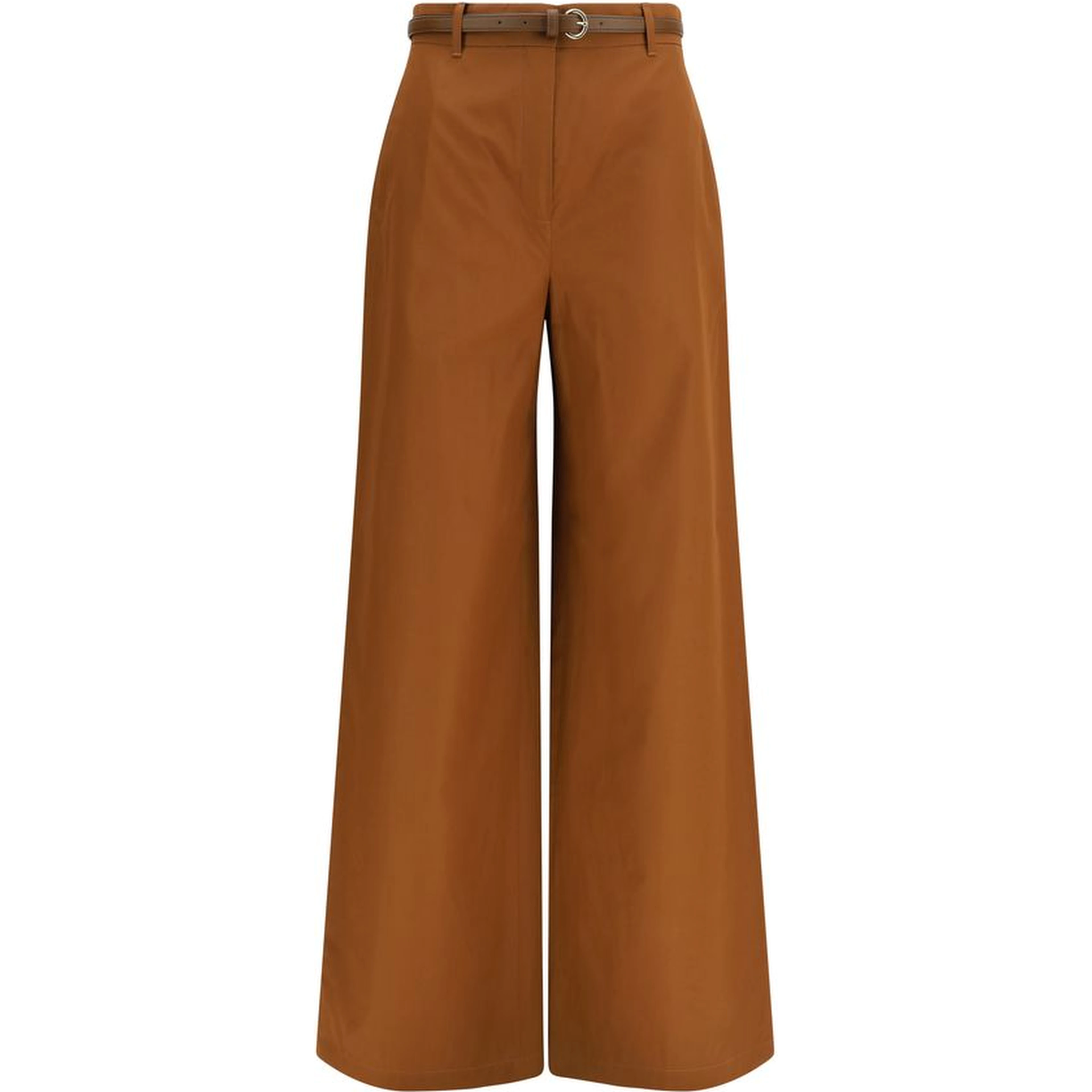 Brown Cotton Pants