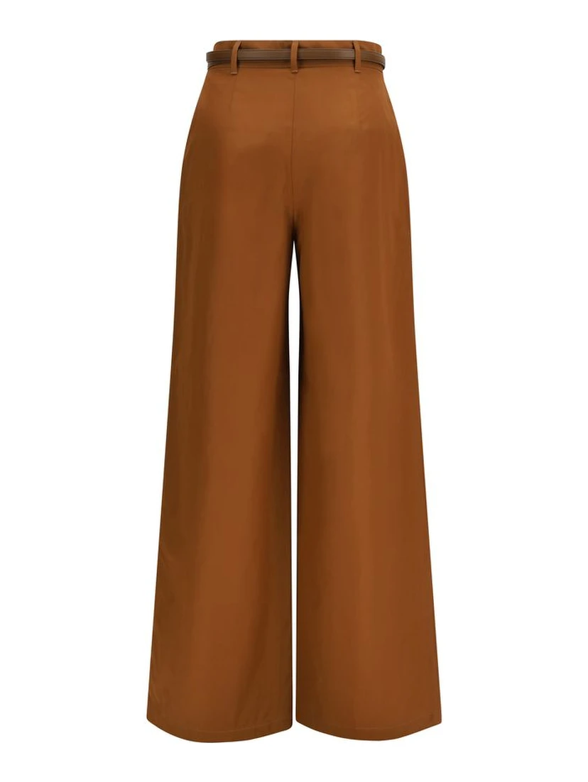 Brown Cotton Pants