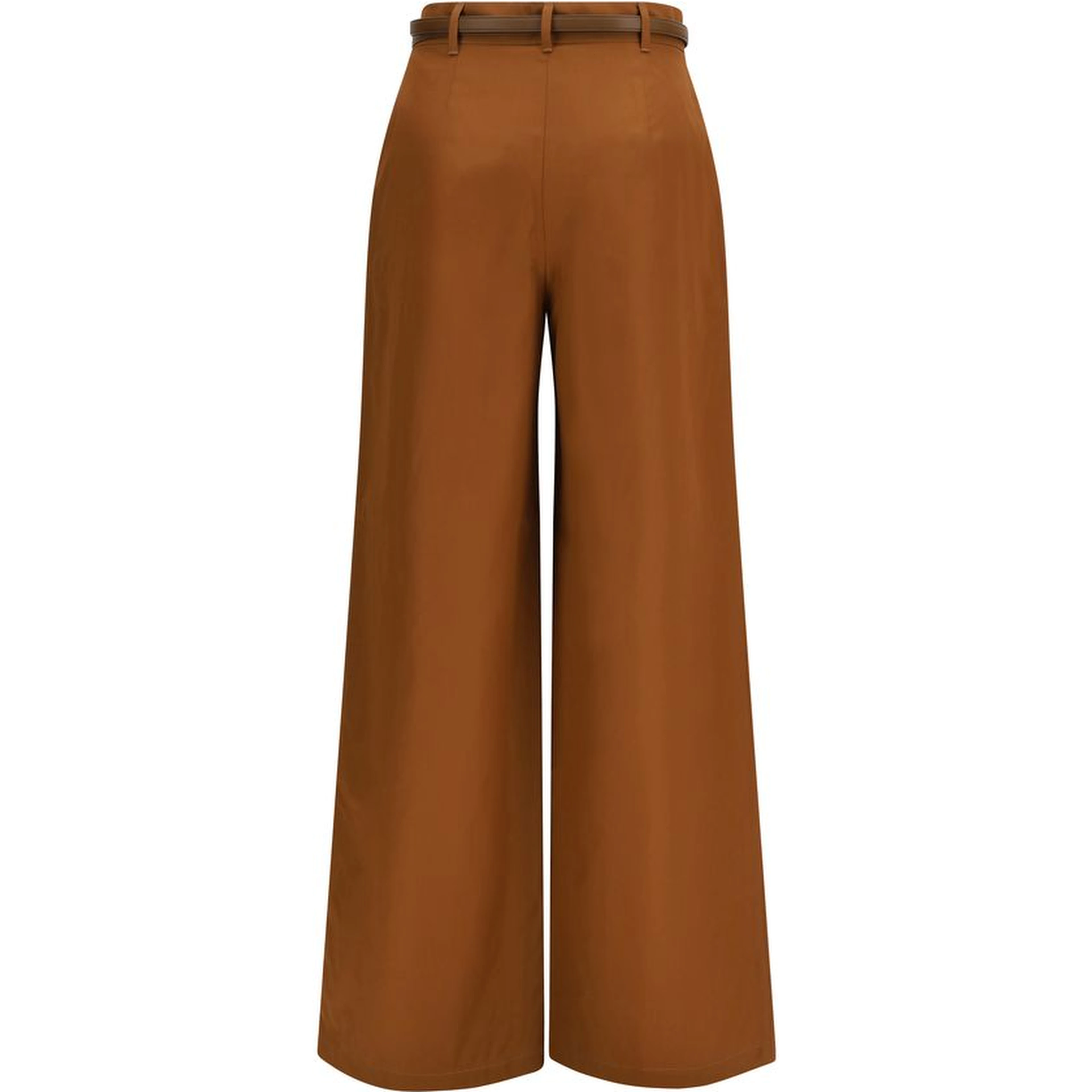 Brown Cotton Pants