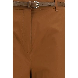 Brown Cotton Pants