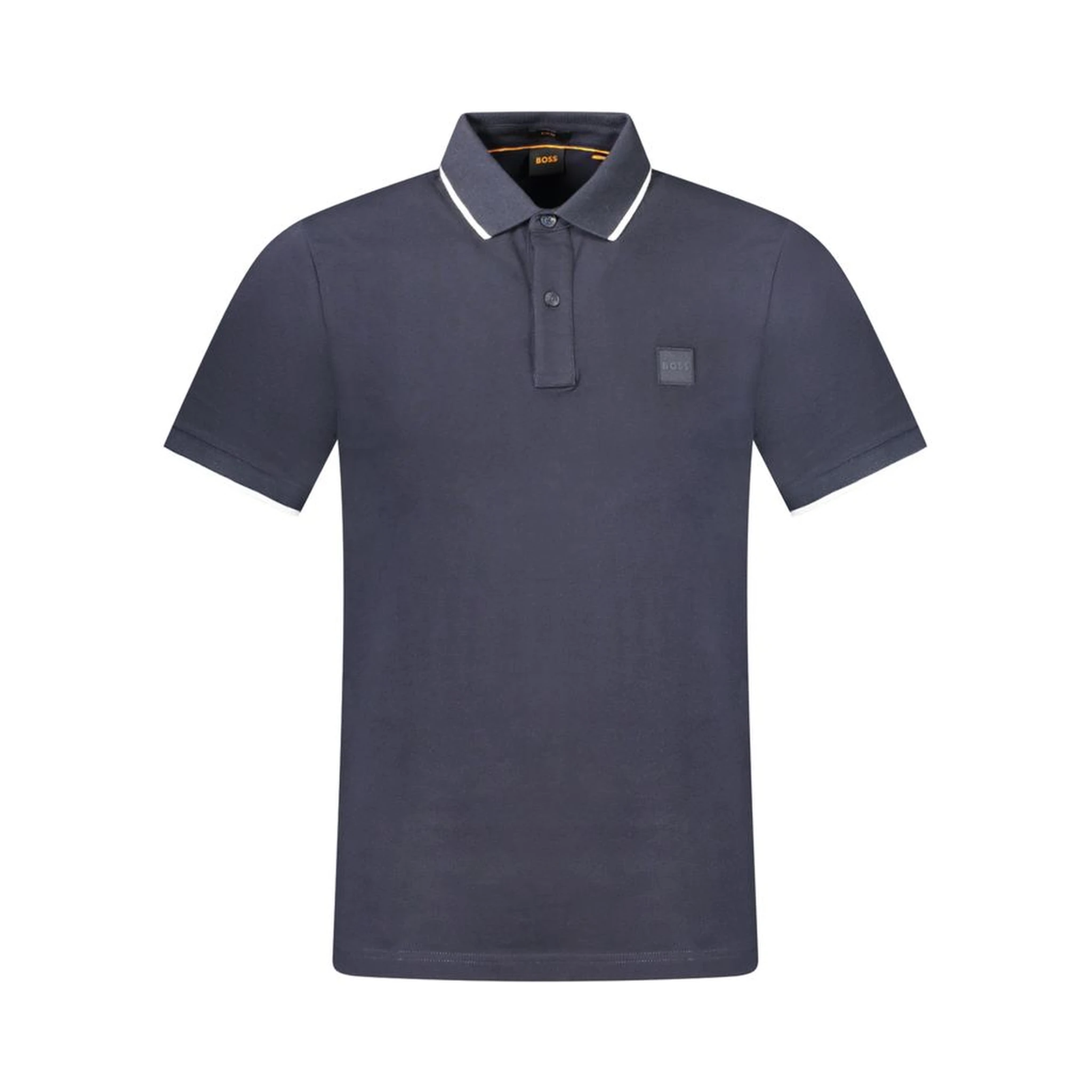 Blue Cotton Men's Polo-Shirt
