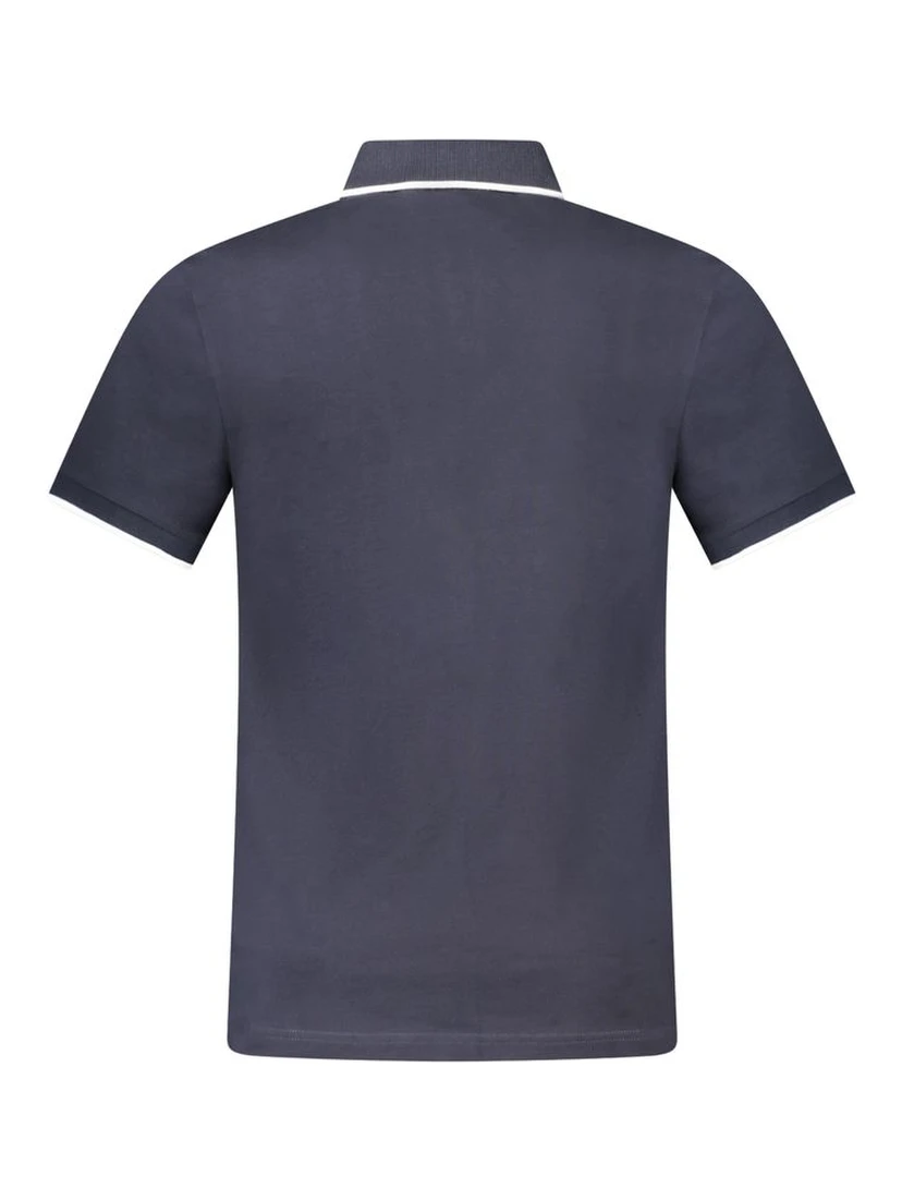 Blue Cotton Men's Polo-Shirt