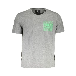 Grey Cotton Men T-Shirt