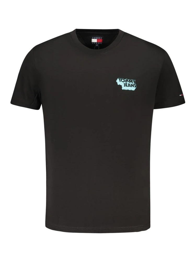 Black Cotton Men's T-Shirt