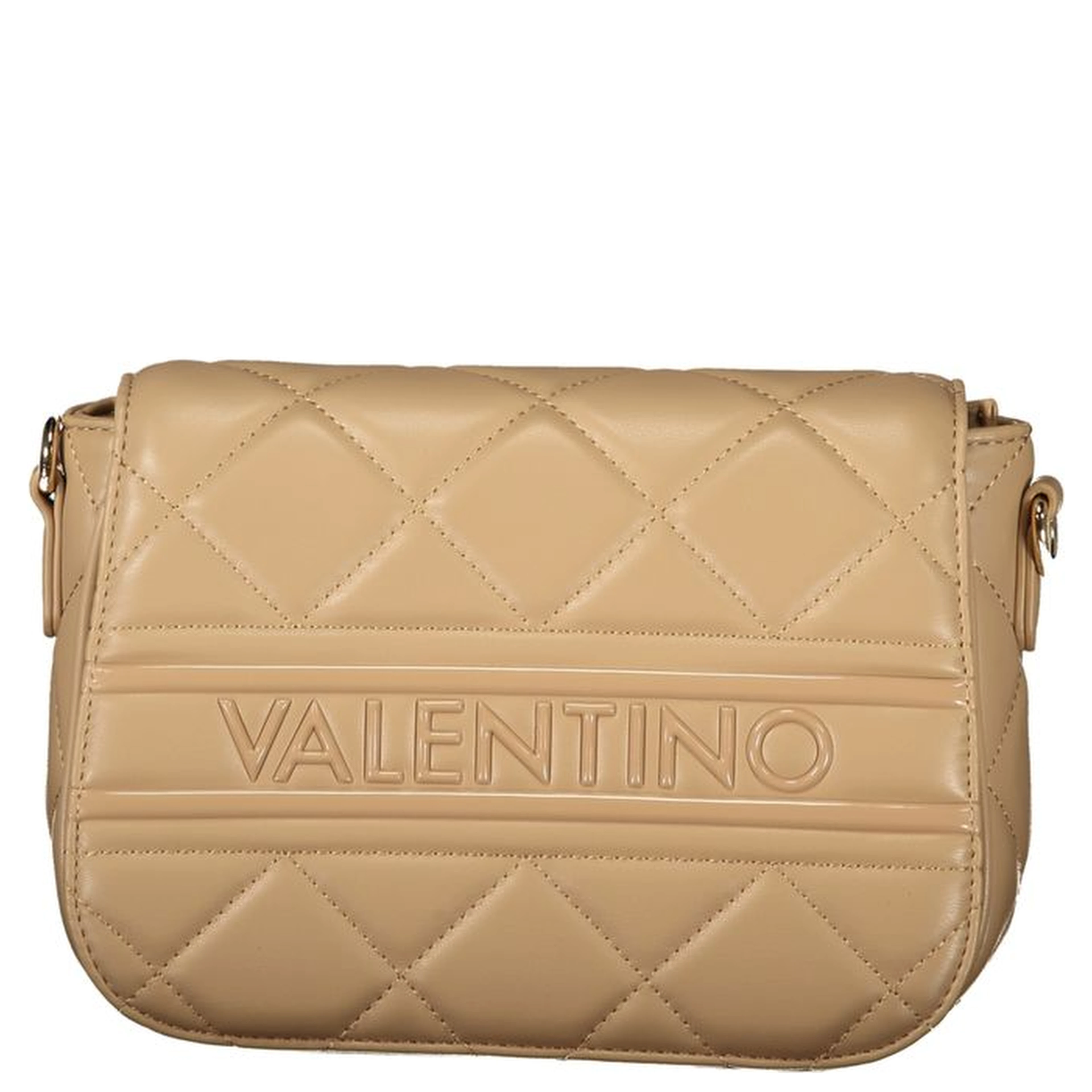 Beige Polyurethane Women Handbag