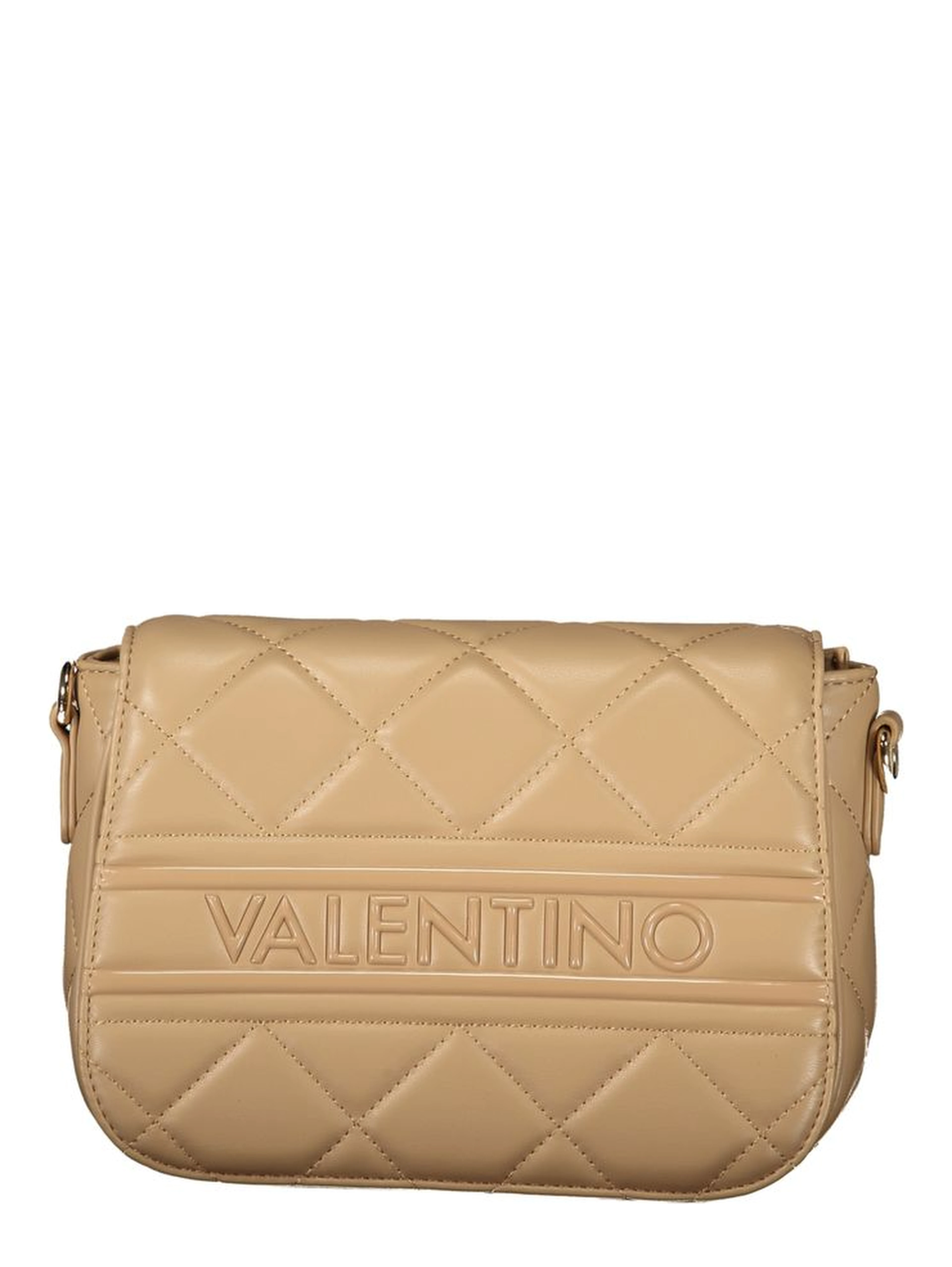 Beige Polyurethane Women Handbag