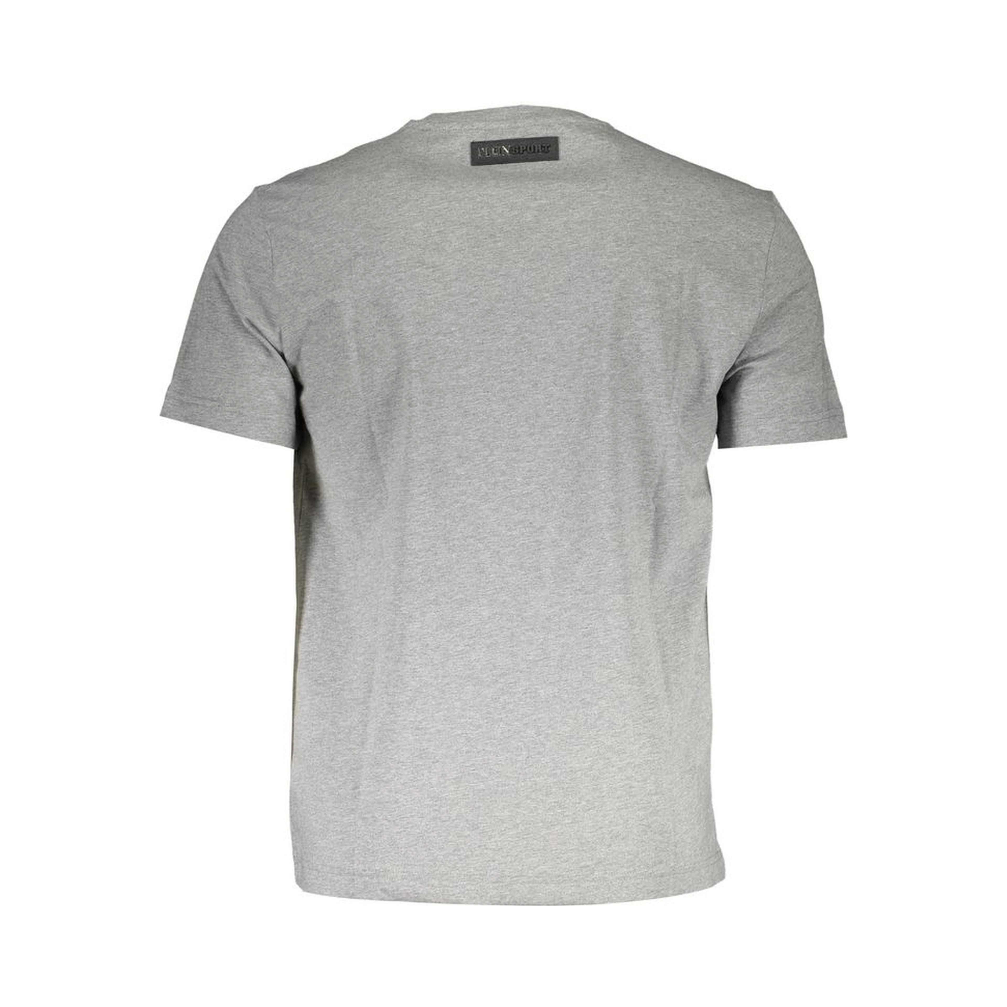 Grey Cotton Men T-Shirt