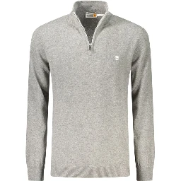 Grey Wool Men Sweater