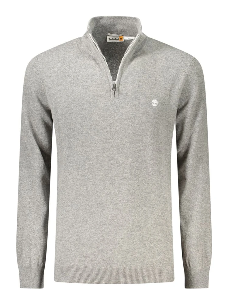 Grey Wool Men Sweater