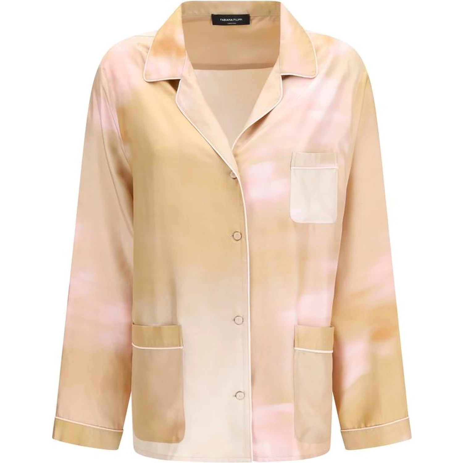 Multicolor Silk Pattern Shirt