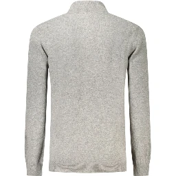 Grey Wool Men Sweater