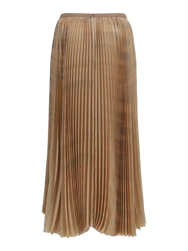 Beige Polyester Midi Skirt alternative