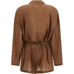 Brown Ramie Coat