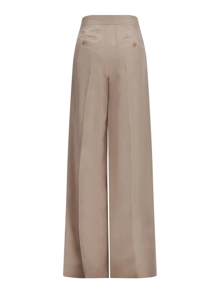 Beige Silk Casual Pants alternative