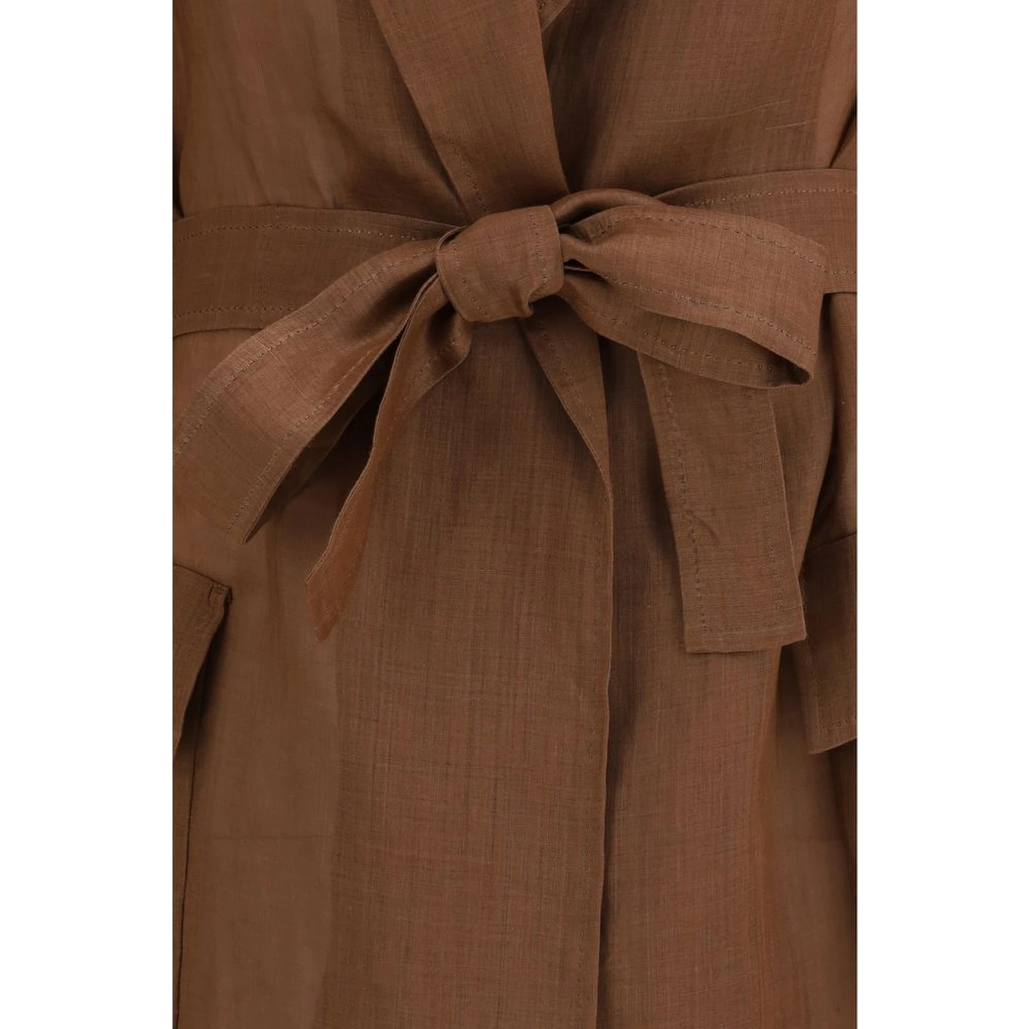 Brown Ramie Coat