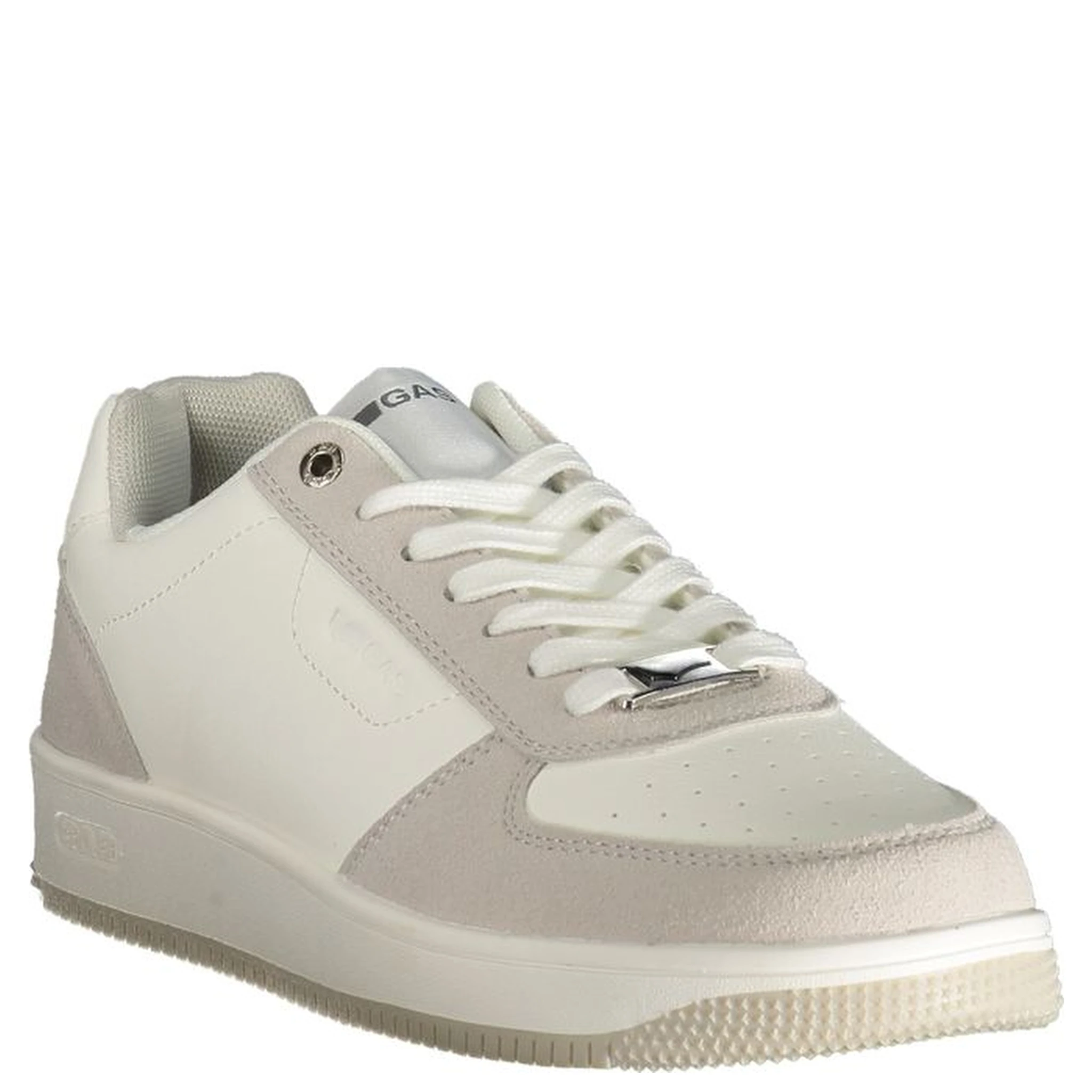 White Polyester Men Sneaker