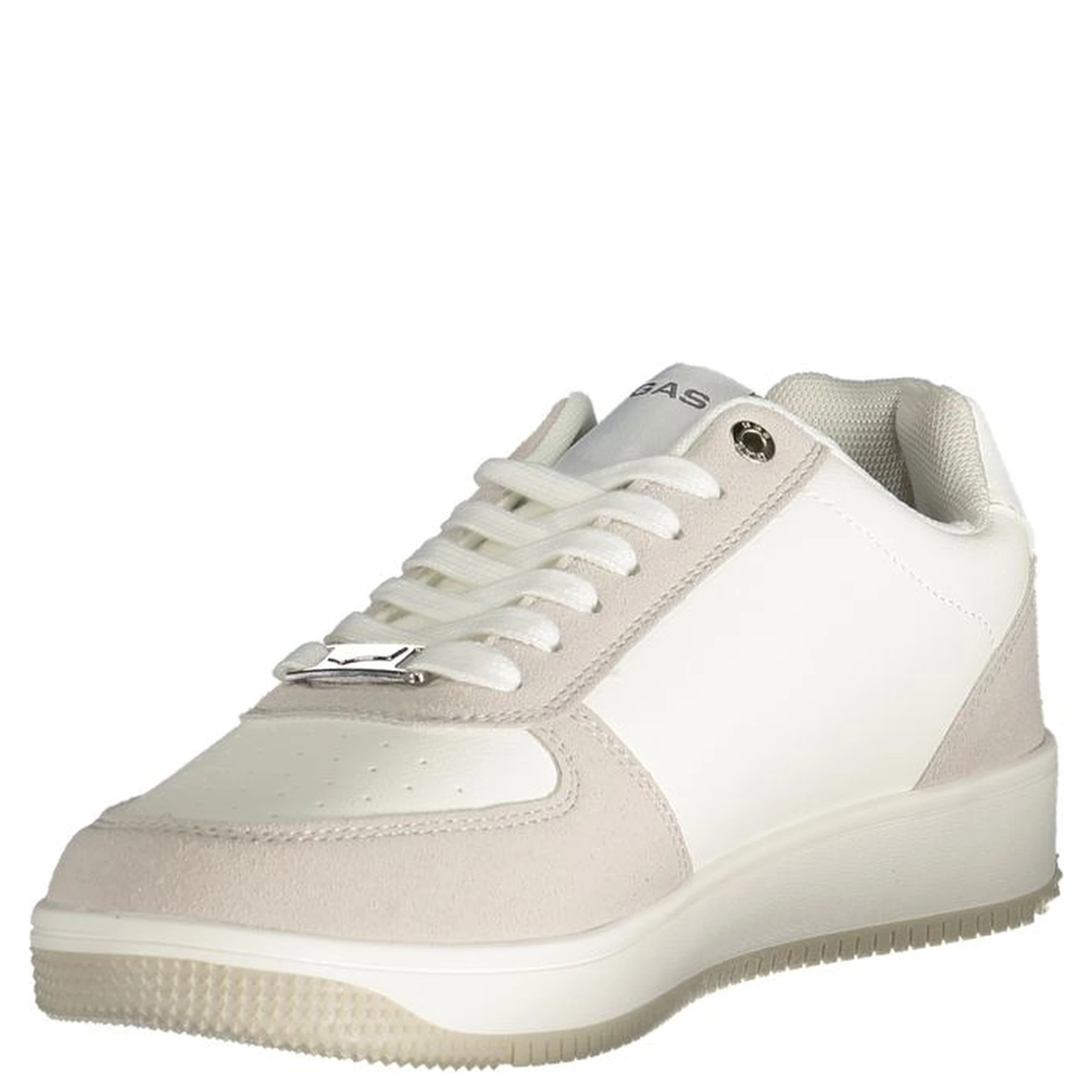 White Polyester Men Sneaker