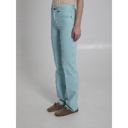 Straight leg jeans in denim