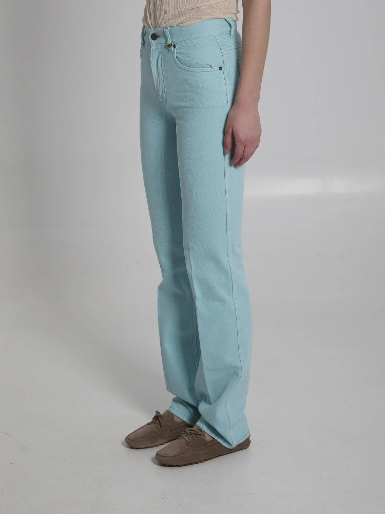 Straight leg jeans in denim alternative